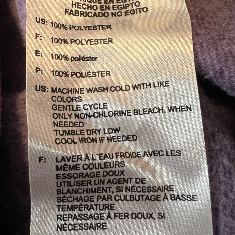 Adidas Purple Sweatshirt with High Collar and Full Zip - Picture 16 of 16